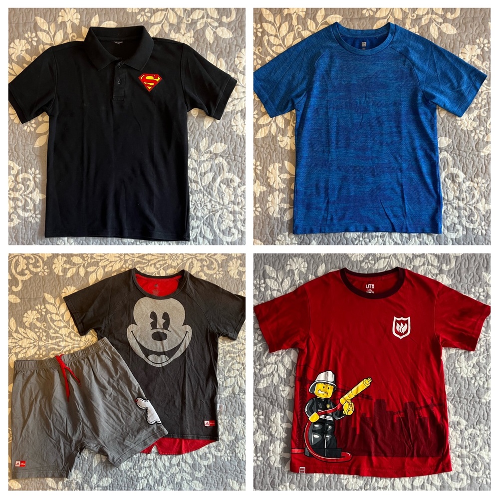 Bundle of 5 pieces boy T shirt polo for summer